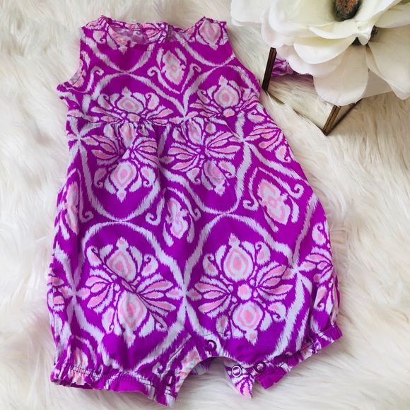 🎉🎉 HP🎉🎉Baby girl purple romper - Picture 1 of 8